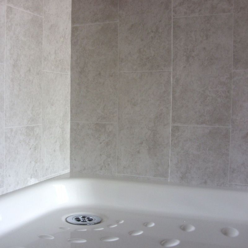 Tile Effect Bathroom Wall Panels No Grout Mould Maintenance - Tile Panels For Bathroom Walls