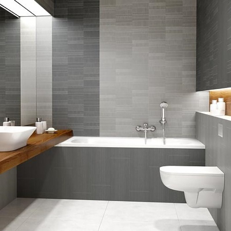 Modern Decor Graphite Mosaic Bathroom Wall Panels - The ...