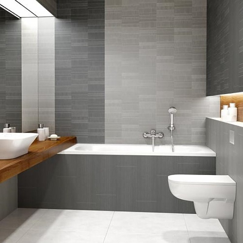 Modern Decor Graphite Mosaic Bathroom Wall Panels - The Bathroom Marquee